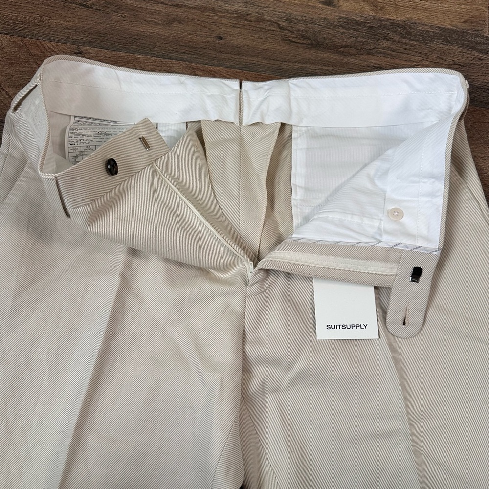 New, SUITSUPPLY Custom Made Men’s Trousers size 36x35 - Picture 3 of 10